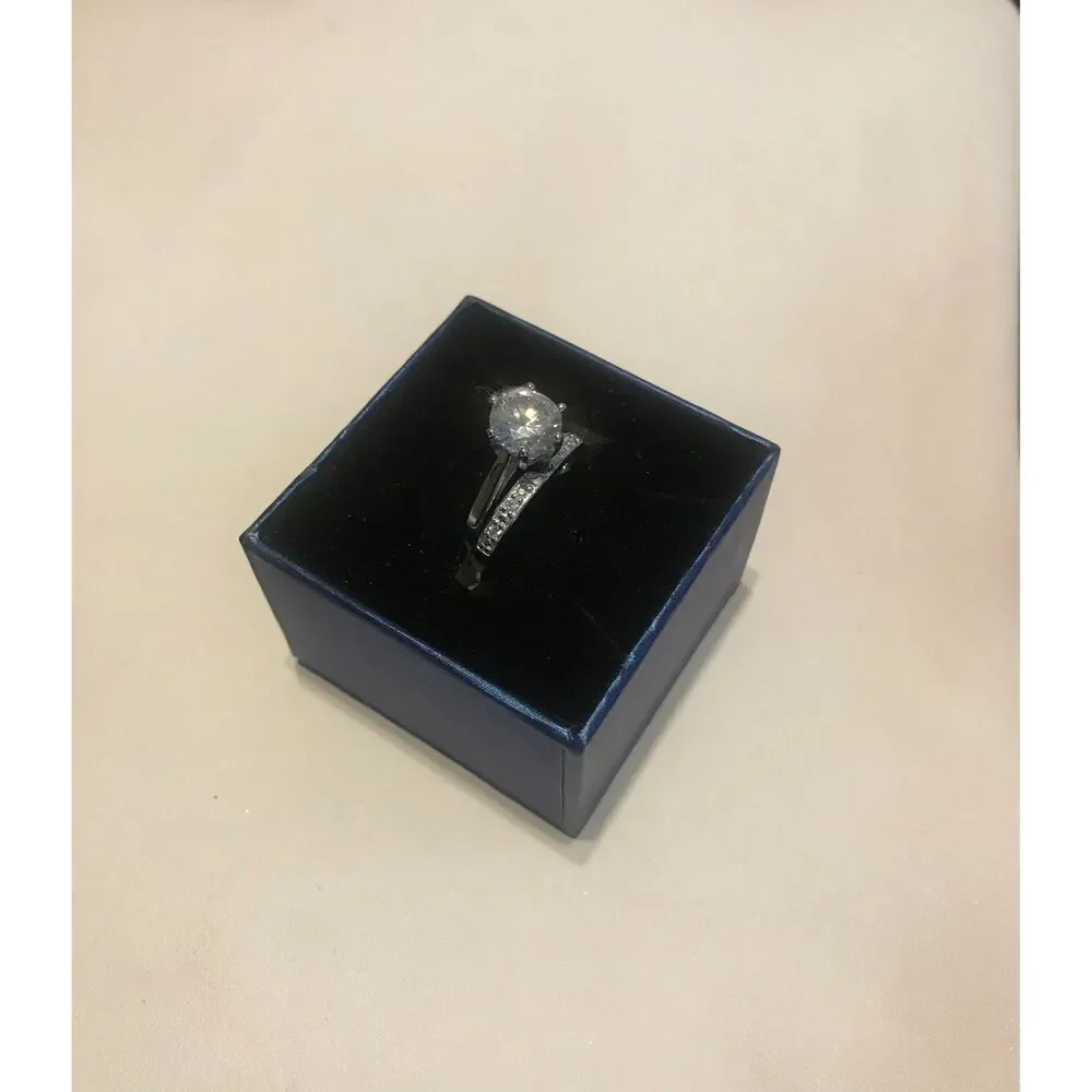 3Ct Round & Channel Set Pave Bridal/Wedding Ring Set Sz 8